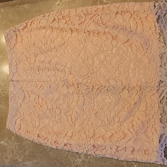 ABS Peach Lace Skirt Set,  Sz 4 - Picture 12 of 16